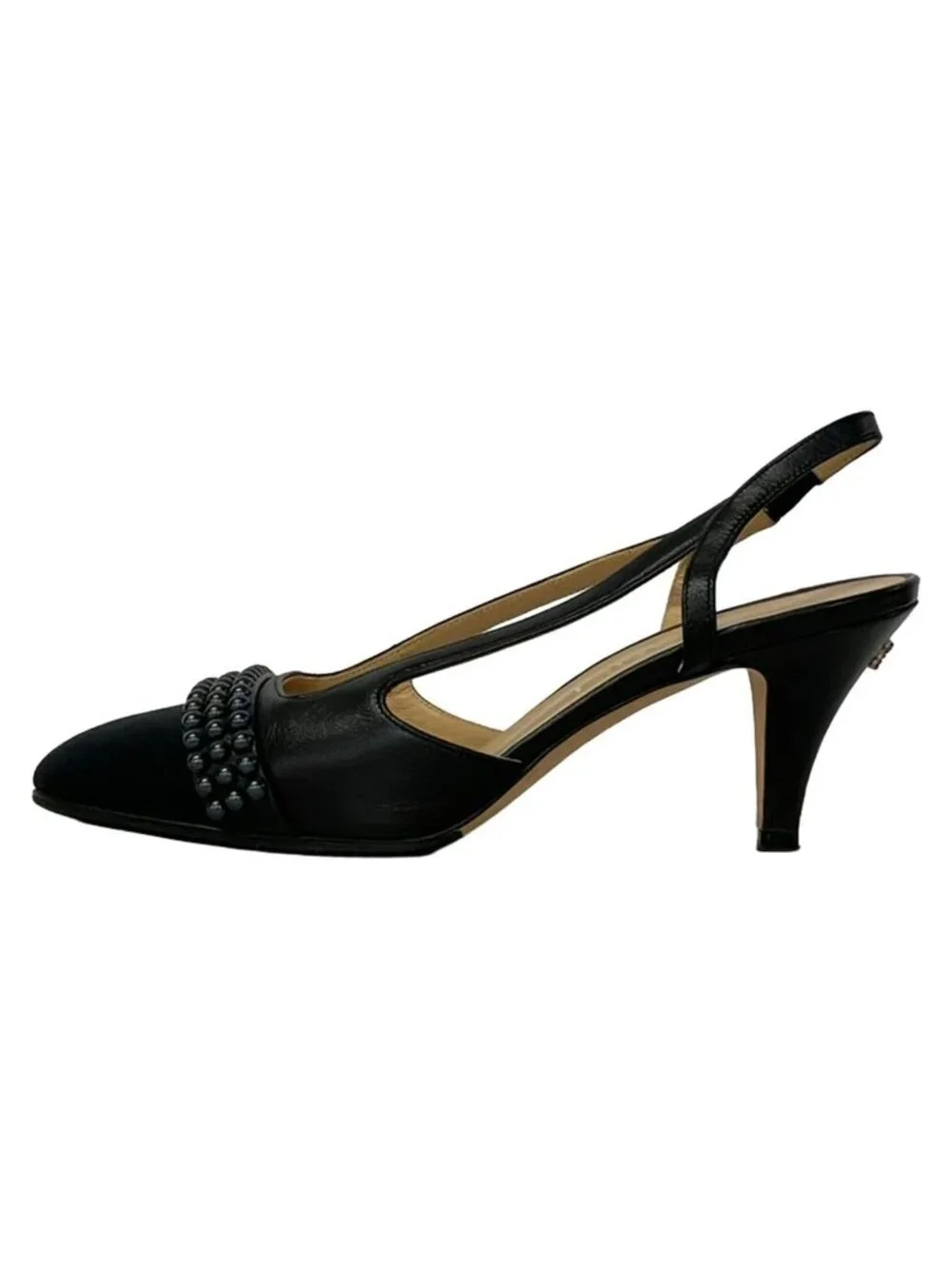 Chanel Sandals 36 C Black Leather